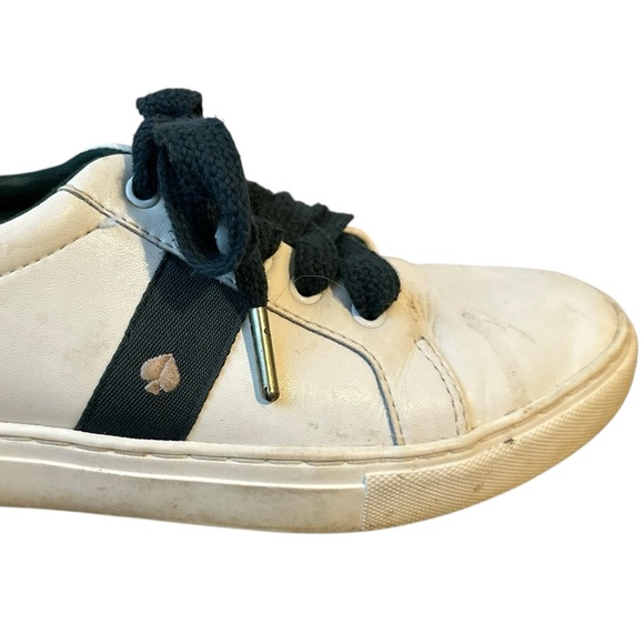 Kate Spade Iggy Low Top Court Sneakers White / Peacock Sapphire Green - Picture 3 of 15